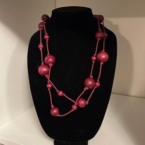 A fun long beaded necklace